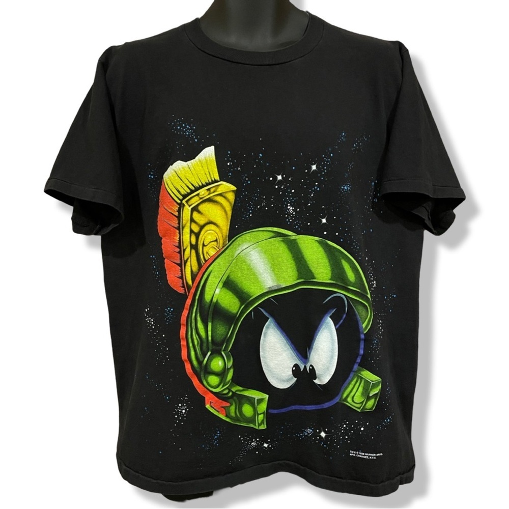 Vintage 1996 Looney Tunes Marvin The Martian Big Head T-Shirt